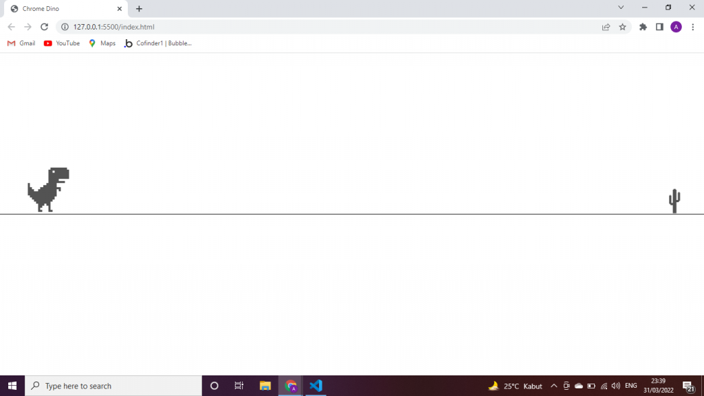 Own Dino Game Using HTML,CSS & JavaScript (Chrome Dinosaur Game), by  CodeWithRandom