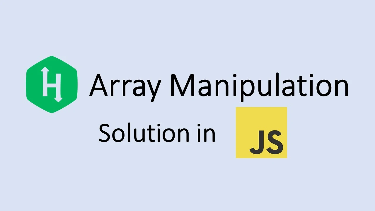 hackerrank array manipulation in javascript