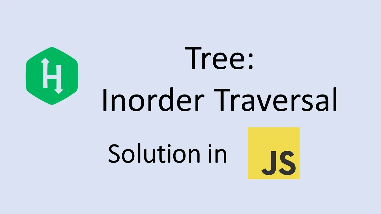 hackerrank Tree Inorder Traversal in javascript